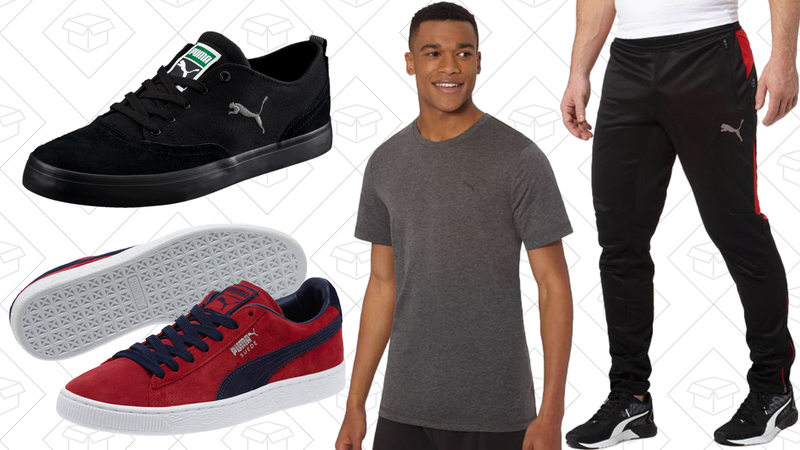 Funist Parade Shoes, $30 | Suede Classic+ Sneakers, $50 | Essential Training Crew Top, $15 | Flicker Training Pants, $40